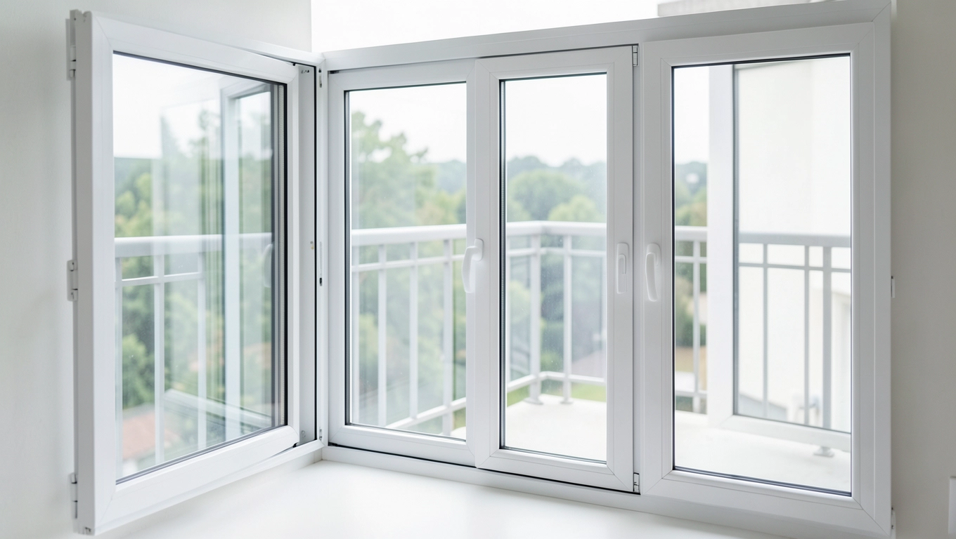 Cena okna balkonowego a materiał PCV