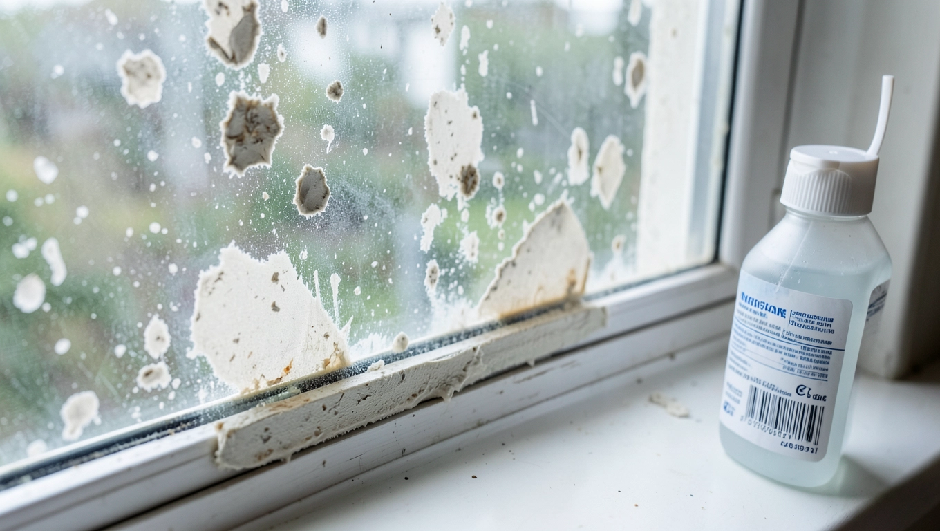 Jak usunąć tynk z szyby okiennej