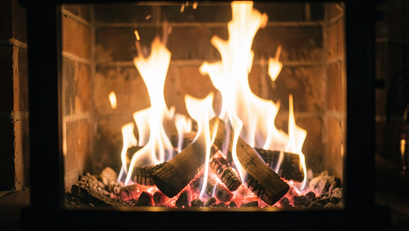 Odległość kominka od okna a estetyka