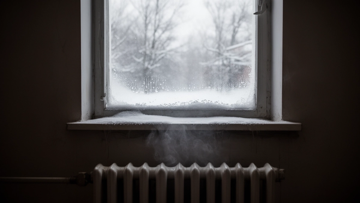 Otwarte okno a odkręcony grzejnik