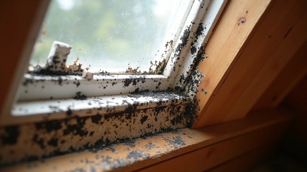 Pleśń na oknach dachowych jak usunąć