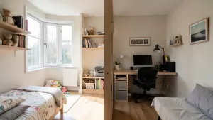 Jak podzielić pokój z jednym oknem na dwa mniejsze