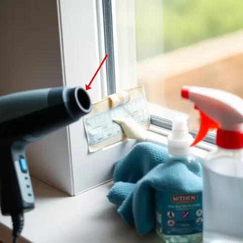 Jak usunąć taśmę klejącą z okna plastikowego