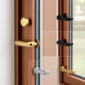 Okna orzech jakie klamki