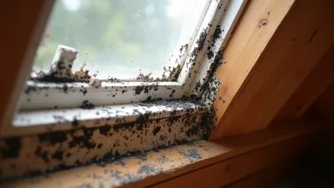 Pleśń na oknach dachowych jak usunąć